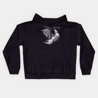 ship in storm Kids Hoodie